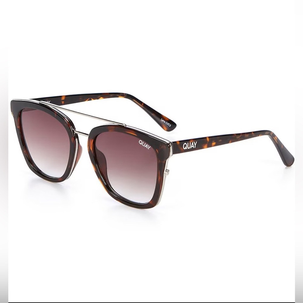 NWT Quay Australia Sweet Dreams Sunglasses Tortoise Brown Fade Oversized